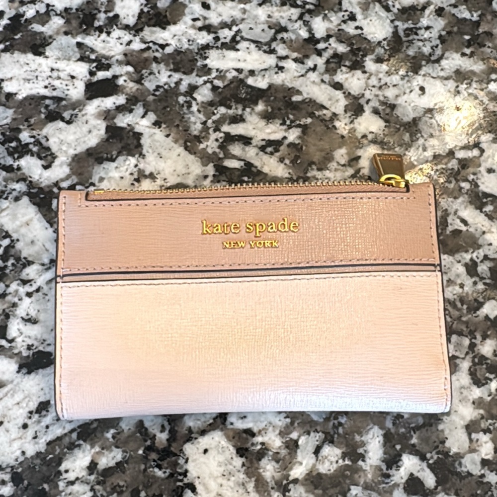 Kate Spade Pink and Cream Card Holder